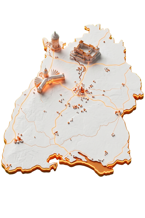 Baden-Württemberg — Karlsruhe, Mannheim, Heidelberg