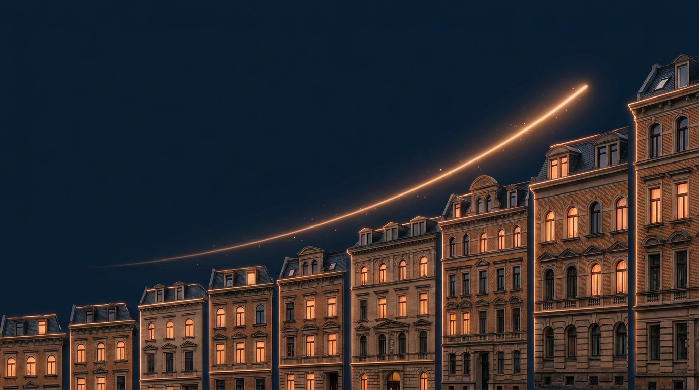 Vermögensaufbau mit Immobilien — wachsendes Portfolio über 30 Jahre